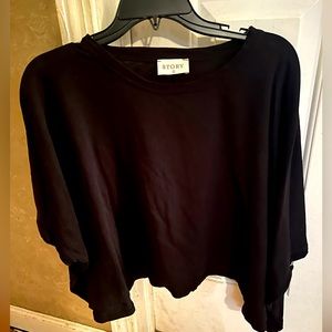 STORY oversized crop top tee